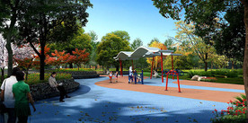 生态小游园活动广场景观效果图