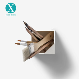 毛笔铅笔筒样机