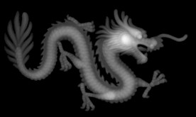 龙灰度图