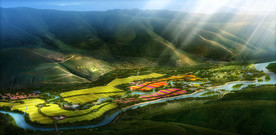 公园规划效果图