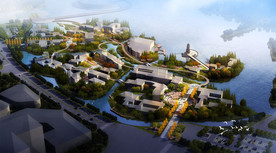 滨湖景观带规划效果图