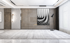 现代客厅沙发背景墙