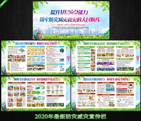 防灾减灾展板 防灾减灾日