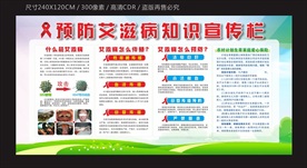 预防艾滋病知识宣传栏