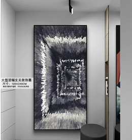 北欧玄关画抽象玄关画装饰画
