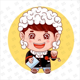 卡通可爱小法官