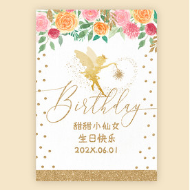 INs小仙女公主生日派对海报
