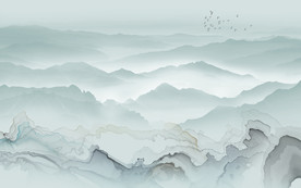 中国风意境新山水画 TIF分层