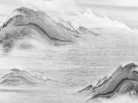 大理石纹山水装饰画