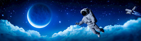现代简约宇宙装饰画