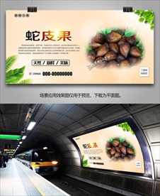 蛇皮果单页展架展板挂画易拉宝
