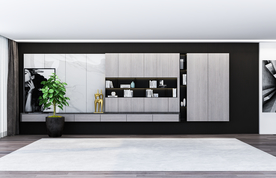 现代极简背景墙