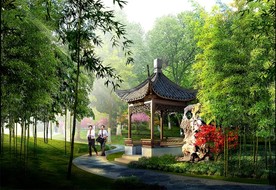 竹林小游园 效果图