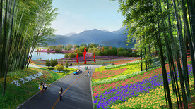 生态湿地公园规划效果图