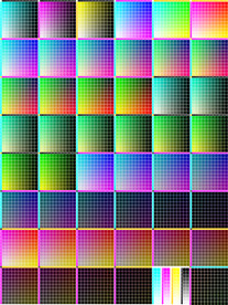 数码印花CMYK 色卡