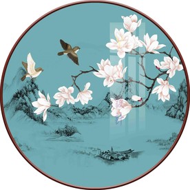 新中式花鸟装饰画图片