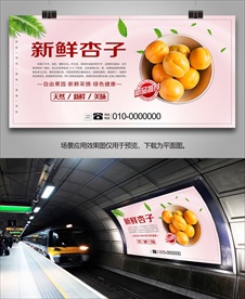 杏展架易拉宝海报灯箱展板挂画