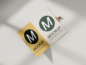 二折页对折页样机