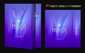 蓝色手提袋手提袋设计手提袋图