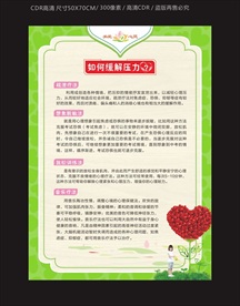 如何缓解压力展板