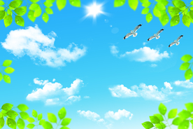 蓝天白云