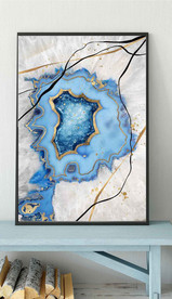 现代抽象玛瑙花纹油画玄关装饰画