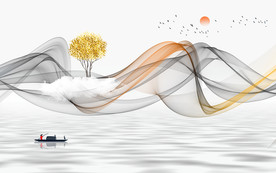 新中式电视背景墙