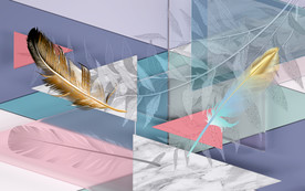 几何欧式新背景墙 TIF分层