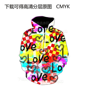 潮流男装 定位印花