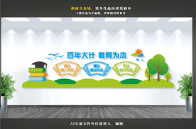 校园文化墙 学校文化