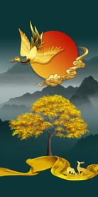 抽象玄关晶瓷画