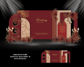 酒红色婚礼