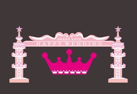 卡通城堡   拱门