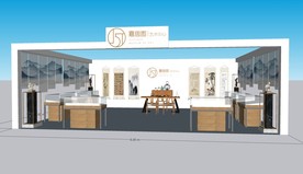 艺术展展位su模型