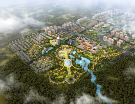 旅游景区规划鸟瞰图