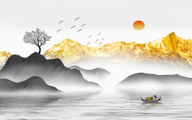 新中式水墨山水