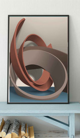 北欧莫迪兰抽象几何空间装饰画