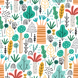 卡通 树叶 线条