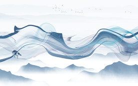 客厅现代新山水画 TIF分层