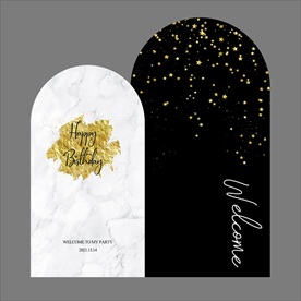 黑金生日宴背景