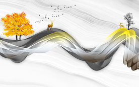 新中式电视背景墙