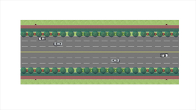 道路绿化景观设计平面图