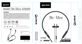 颈挂式蓝牙耳机