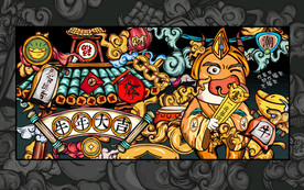 牛年国潮插画