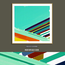 抽象油画装饰画轻奢手绘极简画