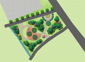 乡村公园景观设计效果图