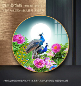 孔雀装饰画