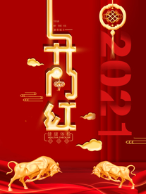 开门红新年海报