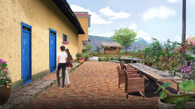 美丽乡村民宿景观设计效果图