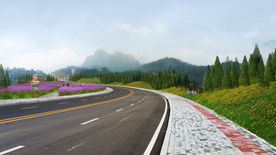 乡村道路花境景观设计